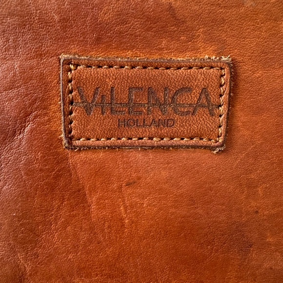 Vilenca Holland Cognac Brown Woven Leather Wallet - Super Soft! - Picture 2 of 11